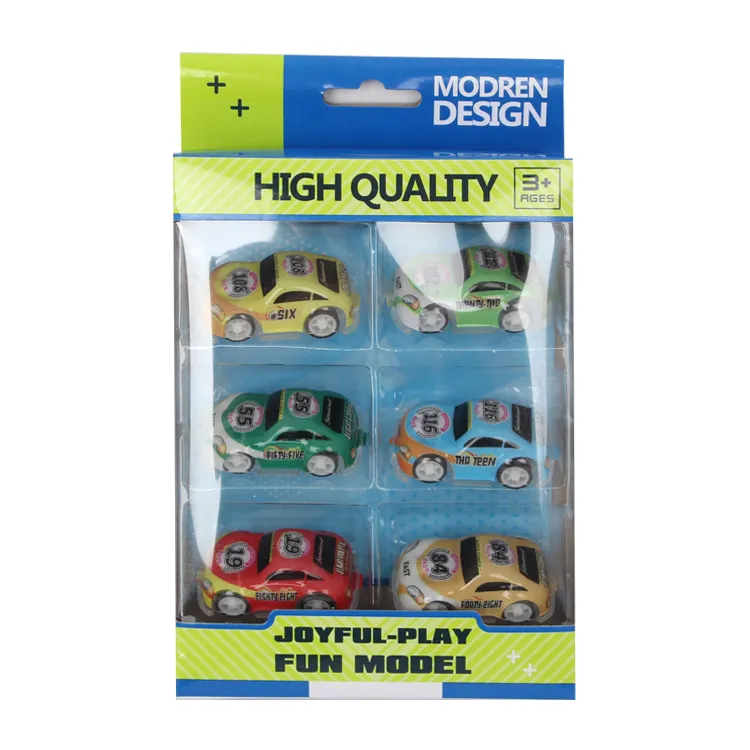 China PVC Pull-back car 6 pc cars Car Typesrandom - IHome