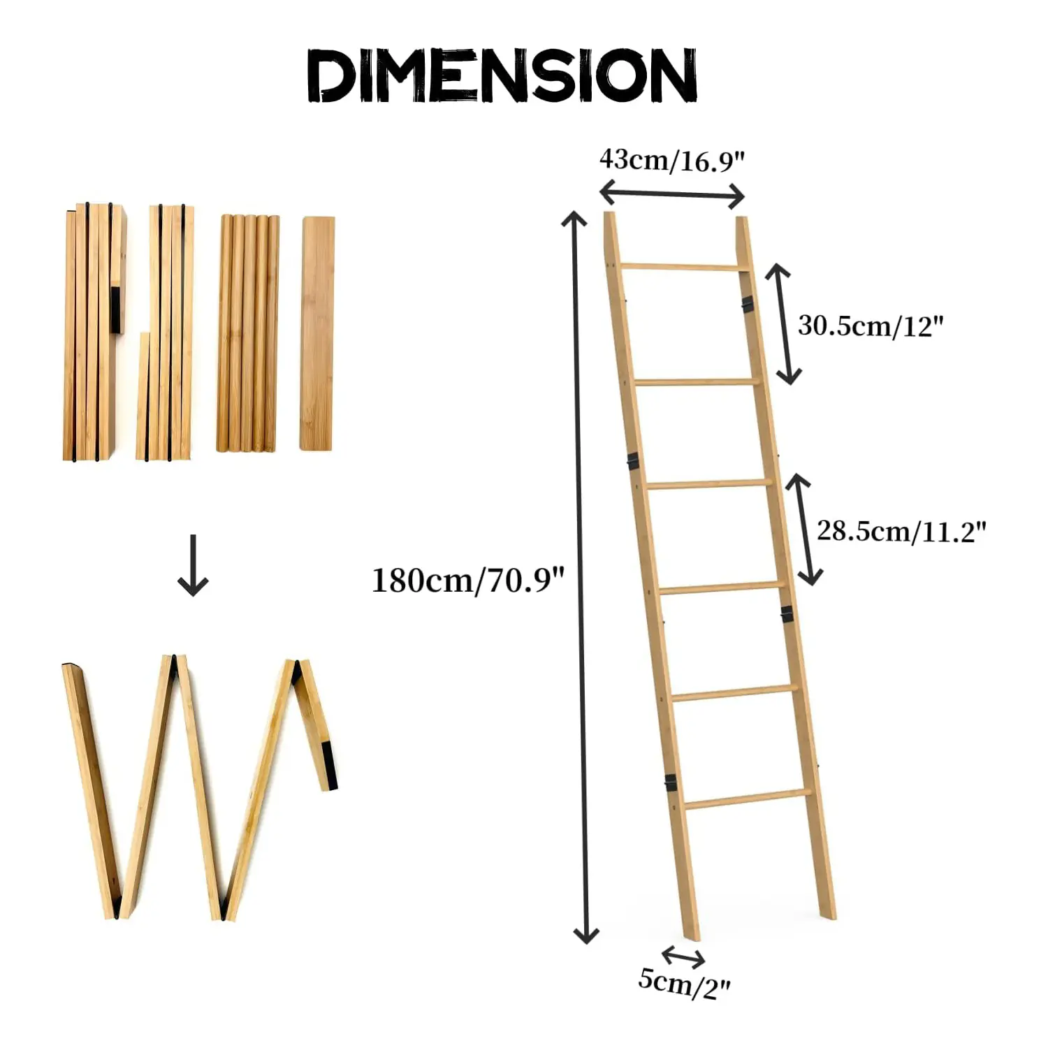 6-Tier Blanket Quilt Ladder Rack Supplier - IHome